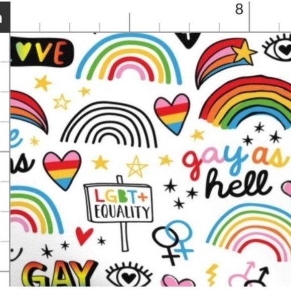 Gay as Hell LGBT+ Equality Fitted Face Mask - Picture 9 of 10